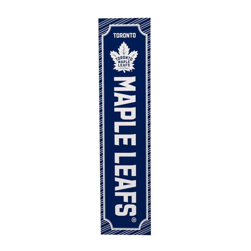 47" Double Sided Seasonal Porch Leaner, Toronto Maple Leafs - 47" x 11.25"