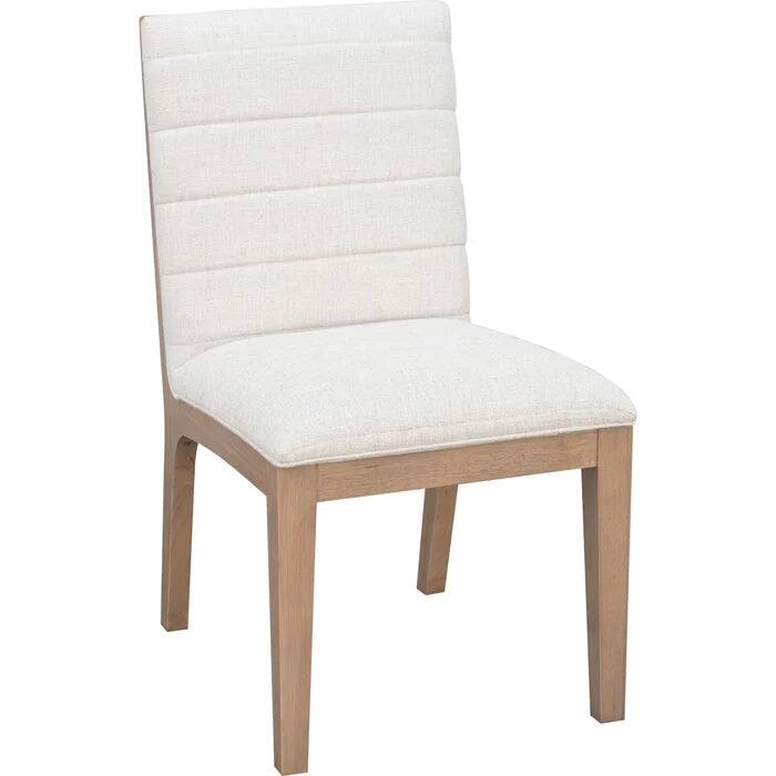 Linwood Solid Wood Dining Chair in Ginger and Natural Linen (Solid Wood Dining Chair (4 qty)