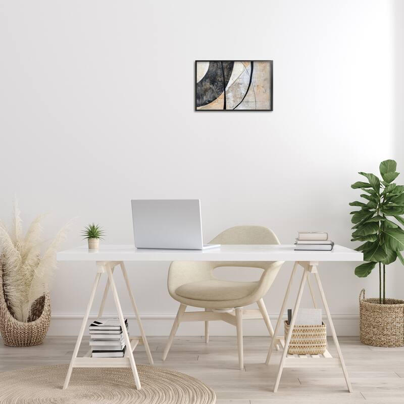 Stupell Arched Urban Abstract Framed Giclee Art Design By LSR Creative Studio