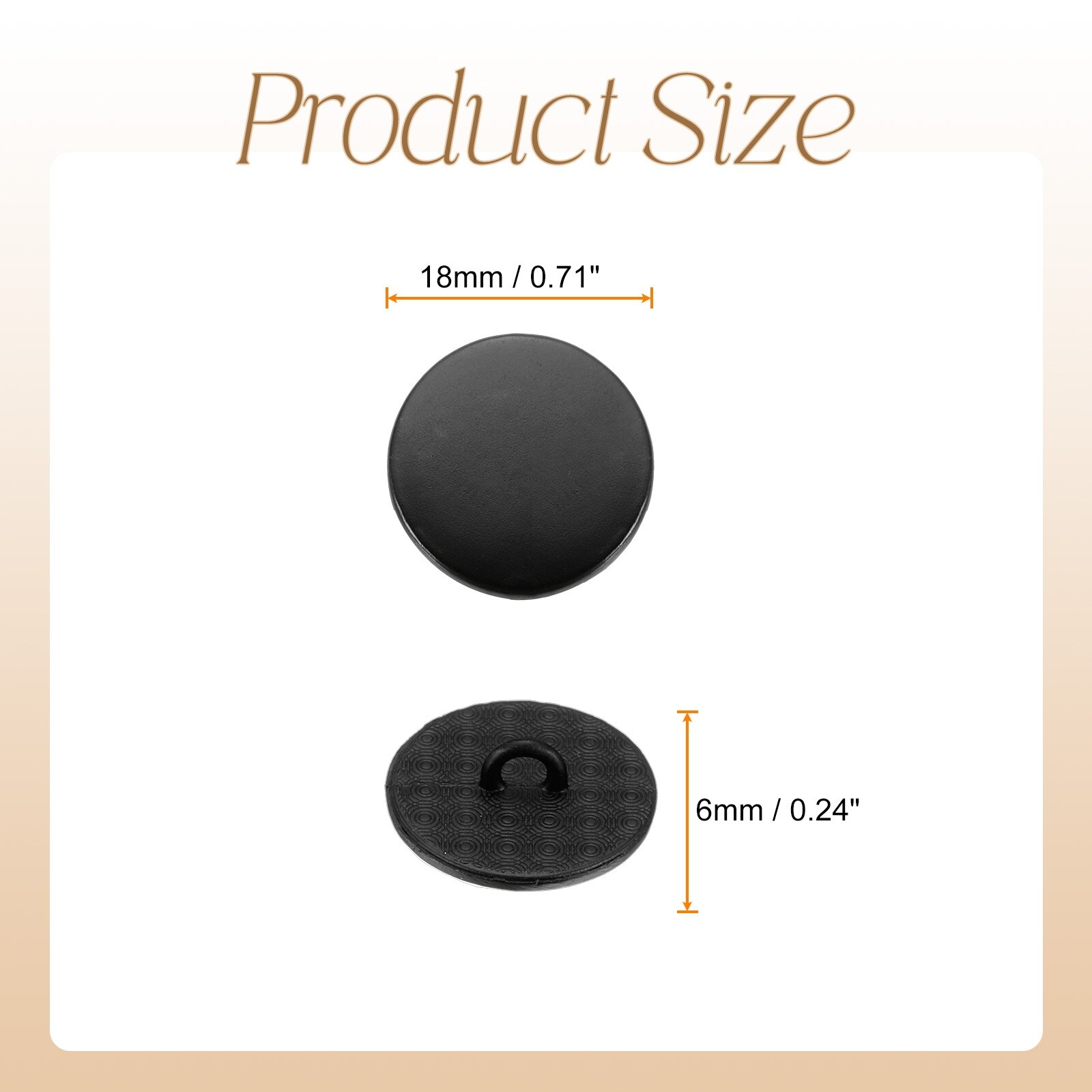 Metal Round Buttons Zinc Alloy Shank Flat Sewing Button Craft Replacement Buttons for Clothing Decoration DIY Accessories