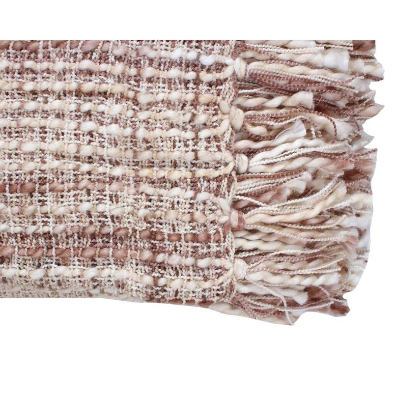 Florence Luxury Throw Blanket 50x60 Soft Cozy Throw for Sofa and Bed.
