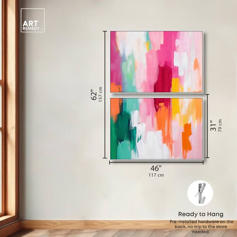 Playful Palette III Canvas Set of 2 by Art Remedy
