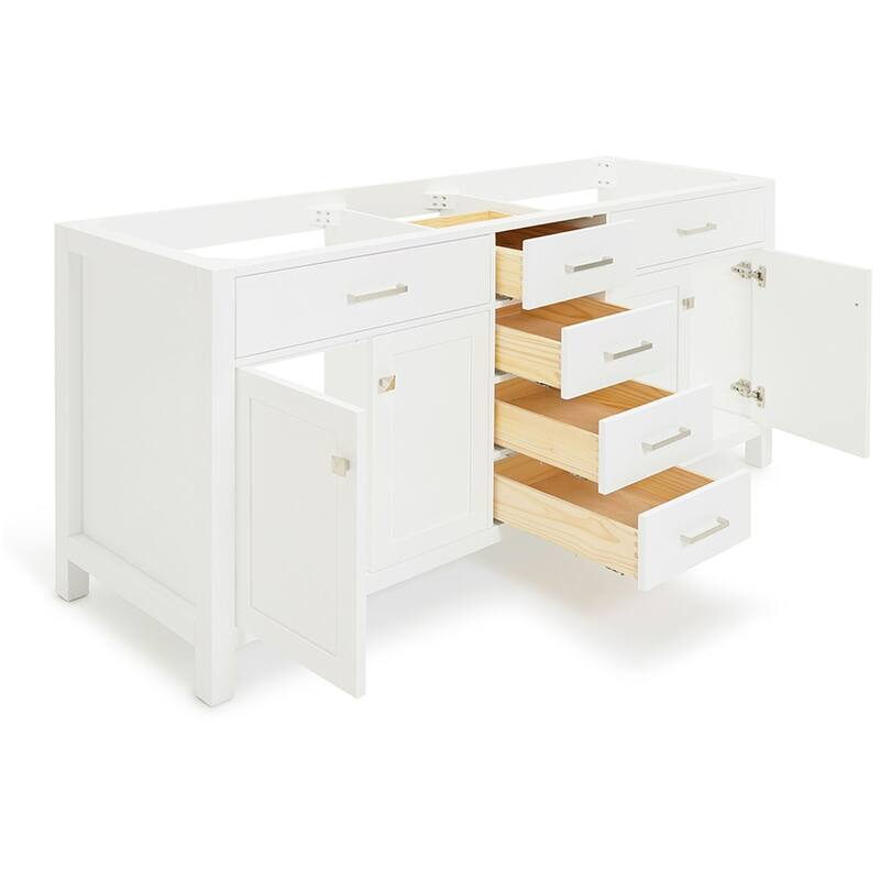 Ariel H072D-BC Bristol 72" Double Free Standing Vanity Cabinet Only