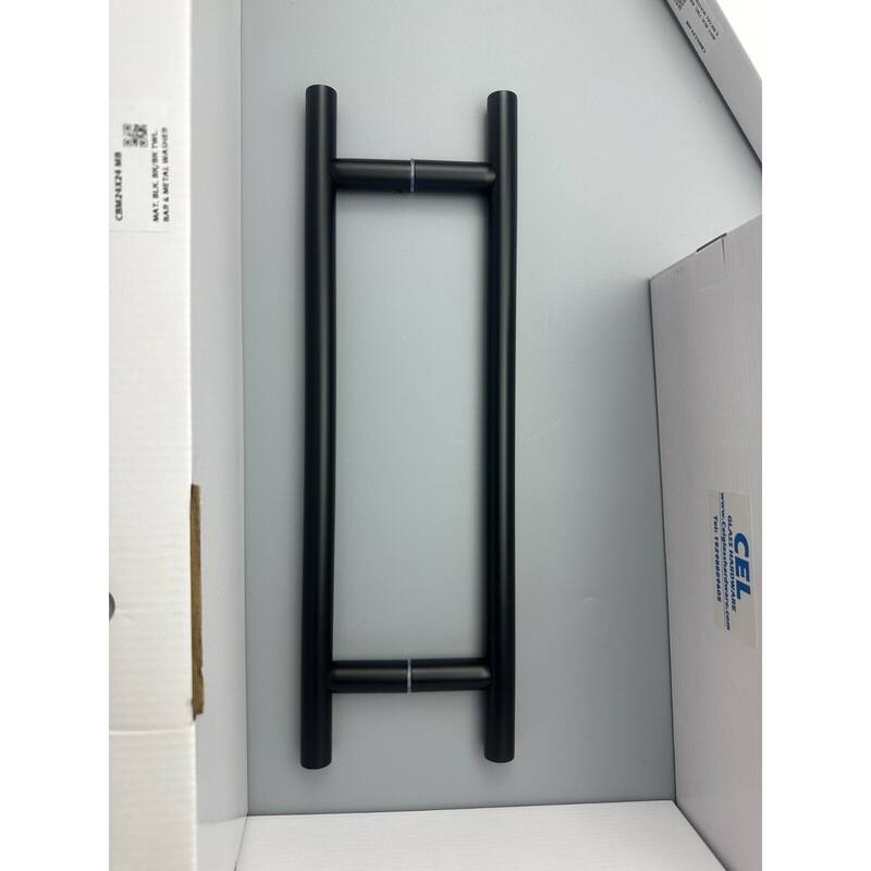 CEL 12" x 12" Stainless Steel Ladder Style Back to Back Pull Handle for Shower Door