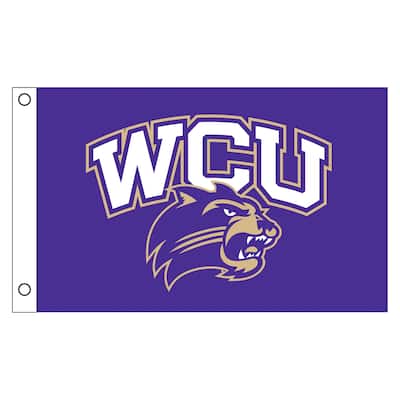 Western Carolina University Single Sided Flag w/ 2 Grommets, 3'x5'