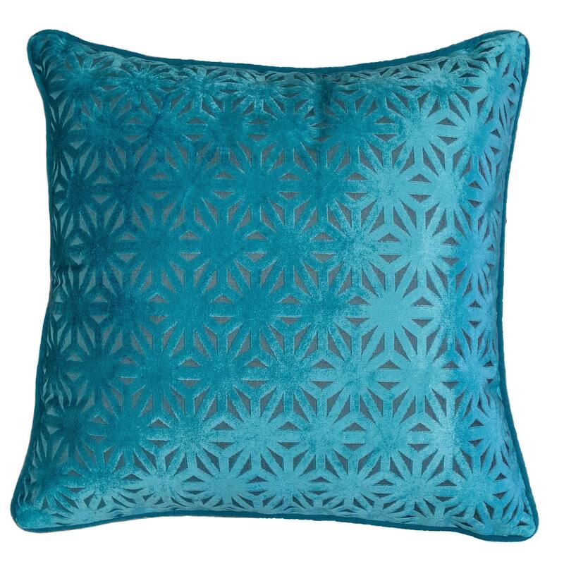 Homey Cozy Star Velvet Solid Throw Pillow Cover & Insert
