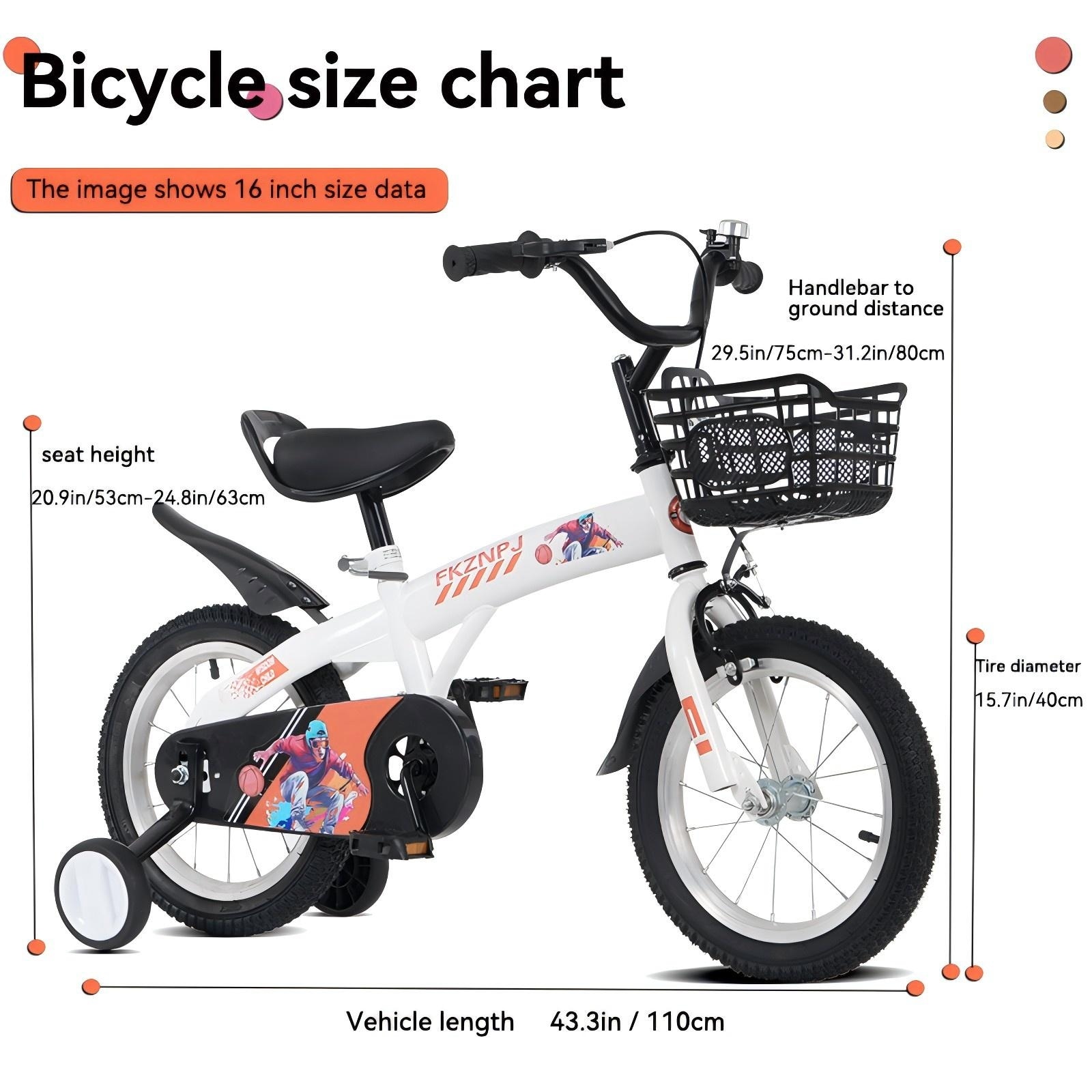 16 Inch Right Bike Size For Kid 16 Inch Bike Bike Frame Size Guide