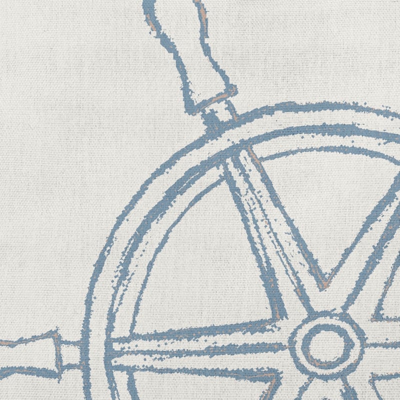Large Ship Wheel Nautical Decorative Indoor Pillow