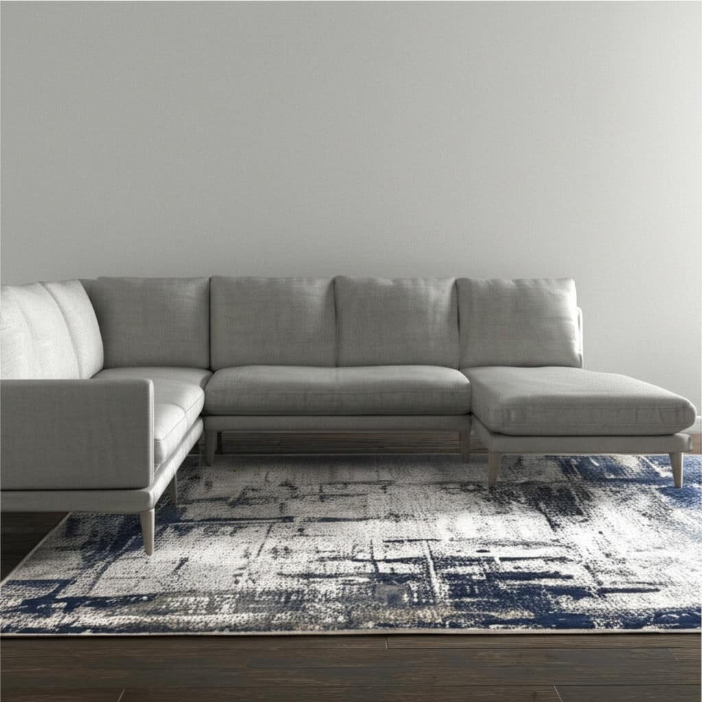 HomeRoots Abstract Bohemian Rectangle Area Rug