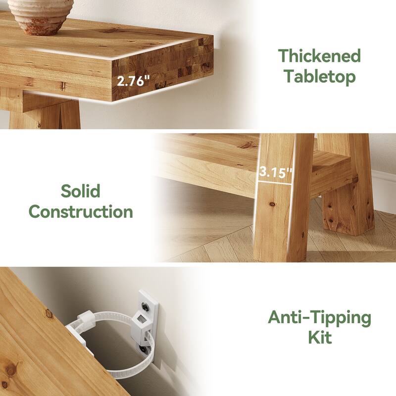 71-Inch TV Stand for 75-Inch TVs, Farmhouse TV Console