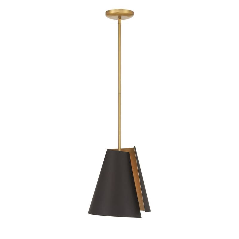 Minka Lavery 135 Hillcrest 12" Wide Pendant with a Steel Shade