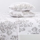 preview thumbnail 4 of 87, Great Bay Home Extra Soft Cotton Flannel Printed Bed Sheet Set Full - Toile - Grey