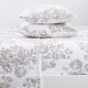 preview thumbnail 86 of 87, Great Bay Home Extra Soft Cotton Flannel Printed Bed Sheet Set California King - Toile - Grey