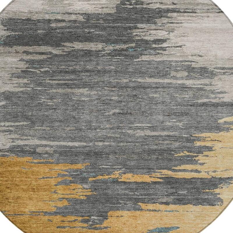 HomeRoots Abstract Transitional Rectangle Outdoor Rug