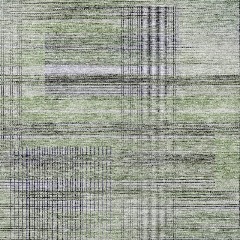 HomeRoots Striped Transitional Rectangle Outdoor Rug