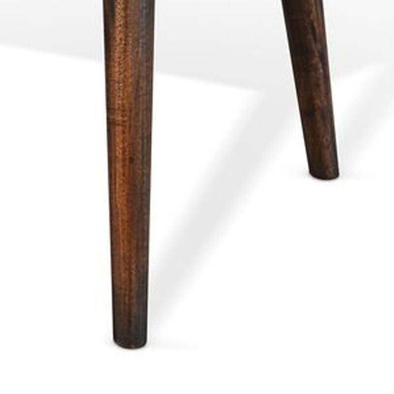 Neva Coffee Table, 48 Inch Rectangular, Dark Brown Solid Wood