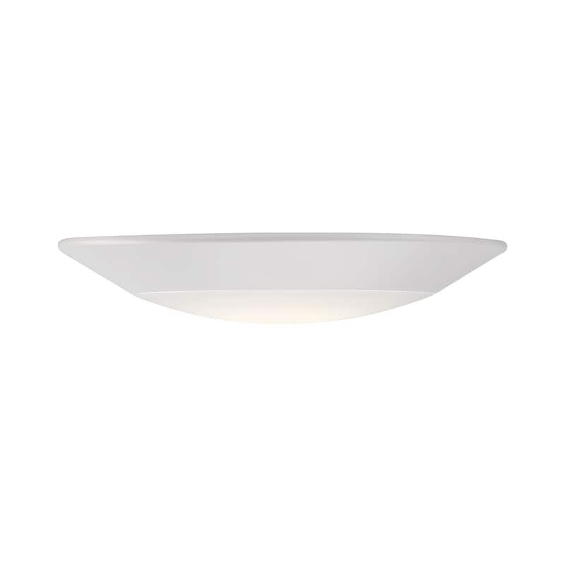 Savoy House 6-5CCT-7 8" Wide LED Flush Mount Bowl Ceiling Fixture - White