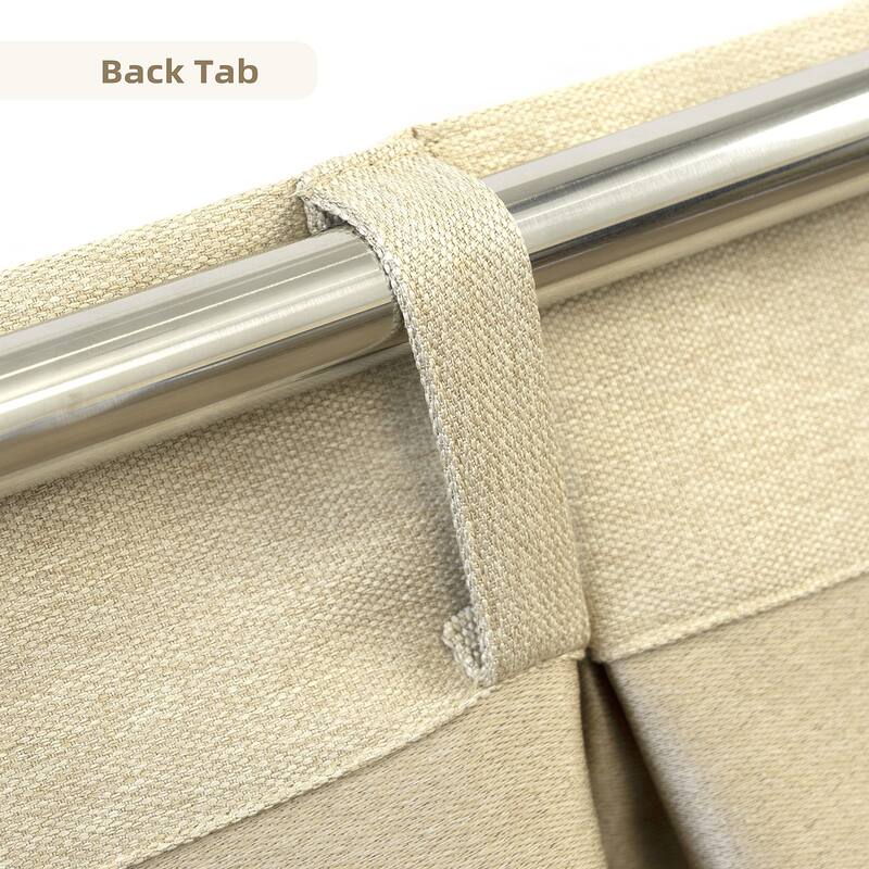 DriftAway Blackout Pinch Pleat Faux Linen Textured Solid Valance
