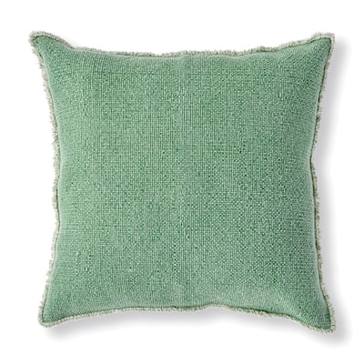 Woven Fringed Square Euro Pillow
