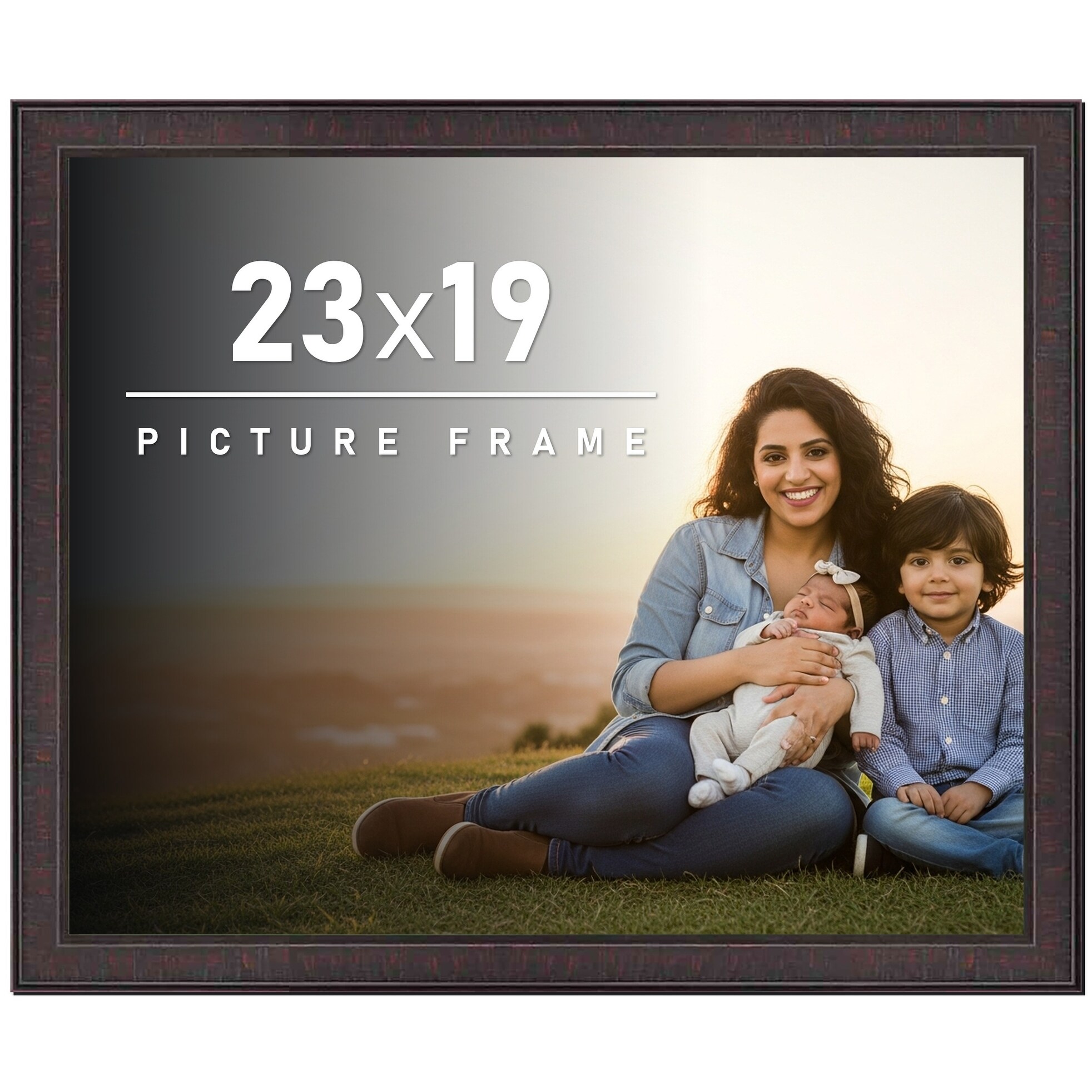 23x19 Frame Brown Picture Frame - Complete Modern Photo Frame Includes