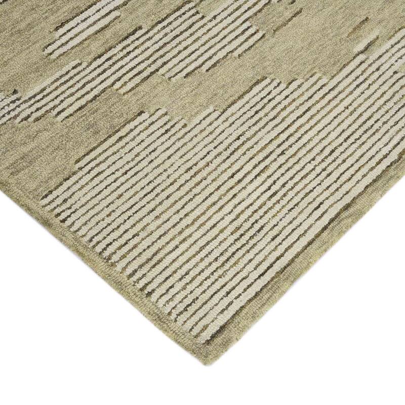 HomeRoots Striped Lodge Rectangle Area Rug