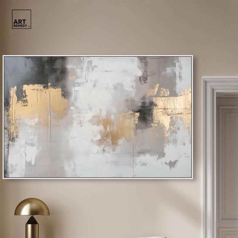 Gilded Gray I Canvas by Art Remedy
