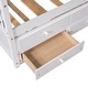 preview thumbnail 8 of 16, Elegant design,Twin size Wooden House Bed with Trundle and 3 Storage Drawers
