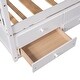 preview thumbnail 8 of 7, White Wooden House Bed with Trundle, 3 Storage Drawers, and Pull-Out Trundle
