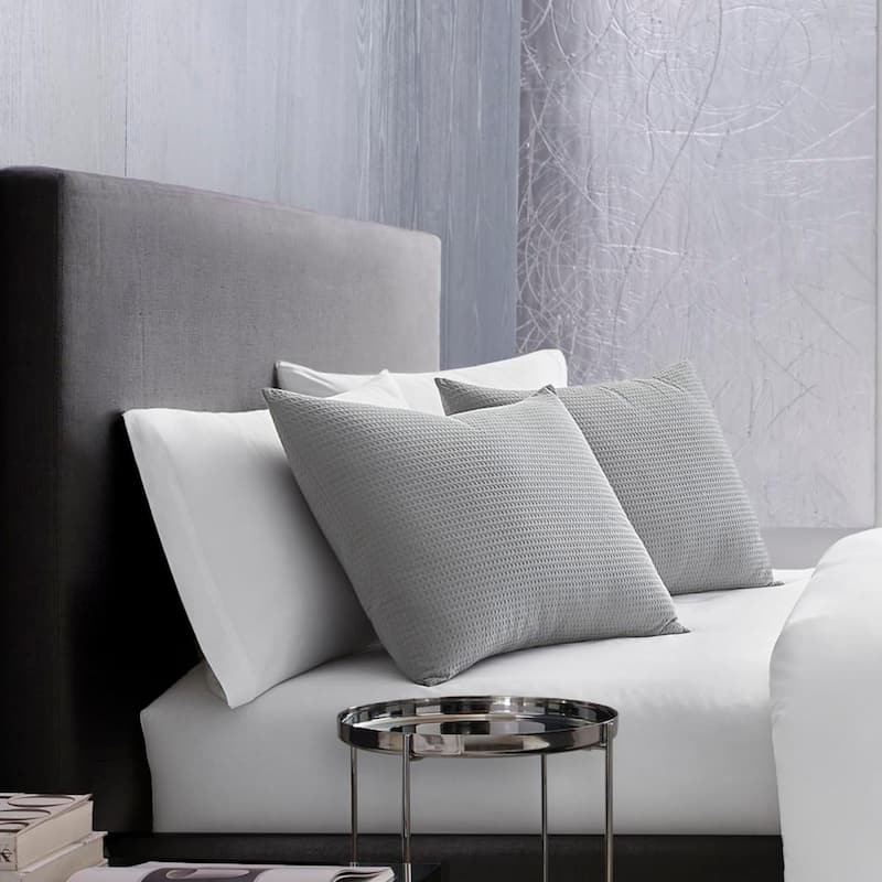 Vera Wang Waffle Pique Cotton Duvet Cover Set