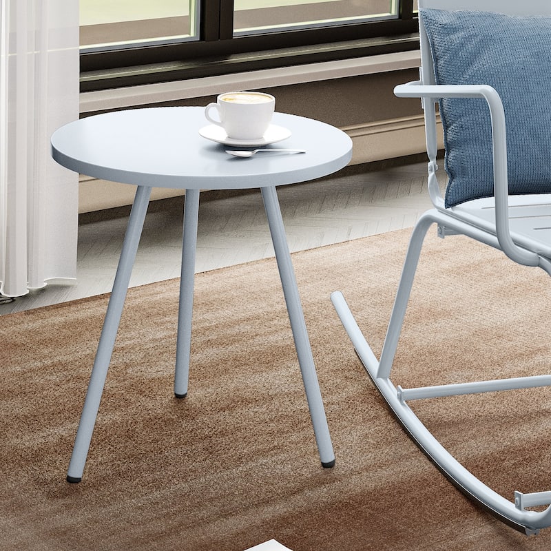 Crestlive Products Outdoor L-Shaped Patio Bar Table Pub Table Dining Table