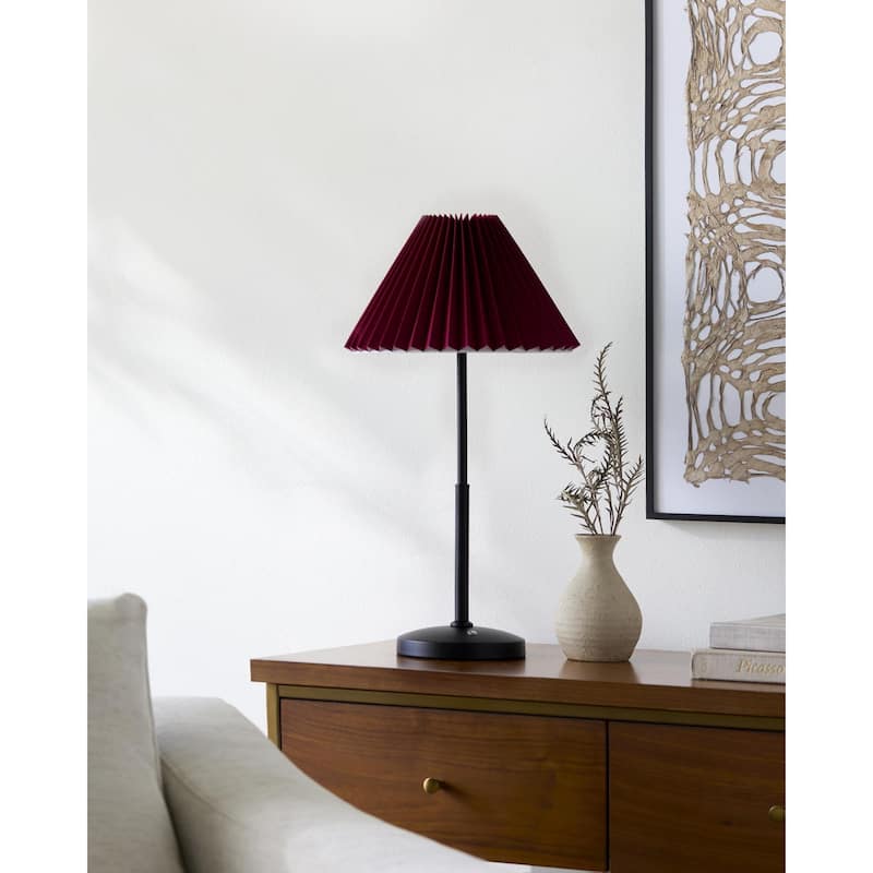 Livabliss Montijo Traditional Accent Table Lamp - 19"H x 10"W x 10"D - Black