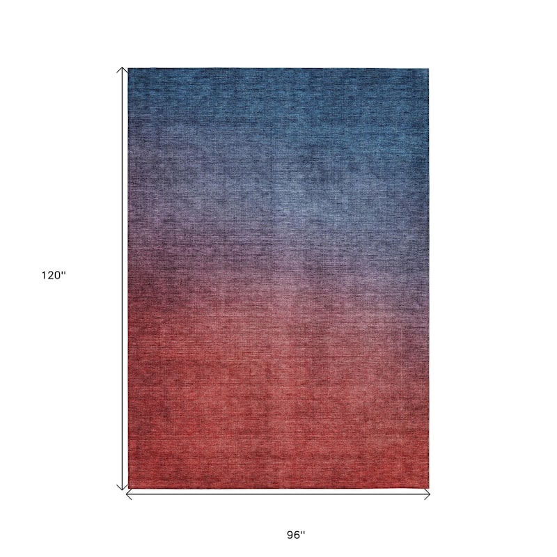 HomeRoots Ombre Transitional Rectangle Outdoor Rug