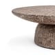 preview thumbnail 35 of 45, Studio London Maddox Single Round Coffee Table Stone Marble Effect