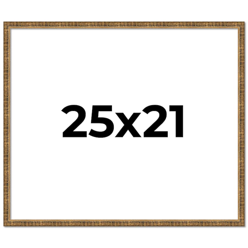 25x21 Frame Gold Solid Wood Picture Frame - Complete Modern Photo