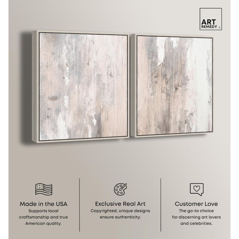 Striated Texture I Canvas Set of 2 by Art Remedy