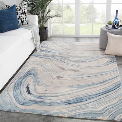 Hammet Handmade Abstract Marbled Pattern Area Rug