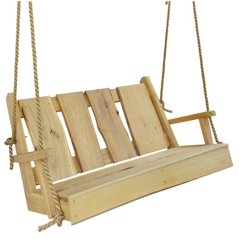 Live Edge Locust Wood Timberland Swing - 4 Foot - Unfinished