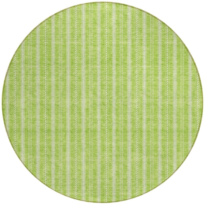 HomeRoots Striped Transitional Rectangle Outdoor Rug