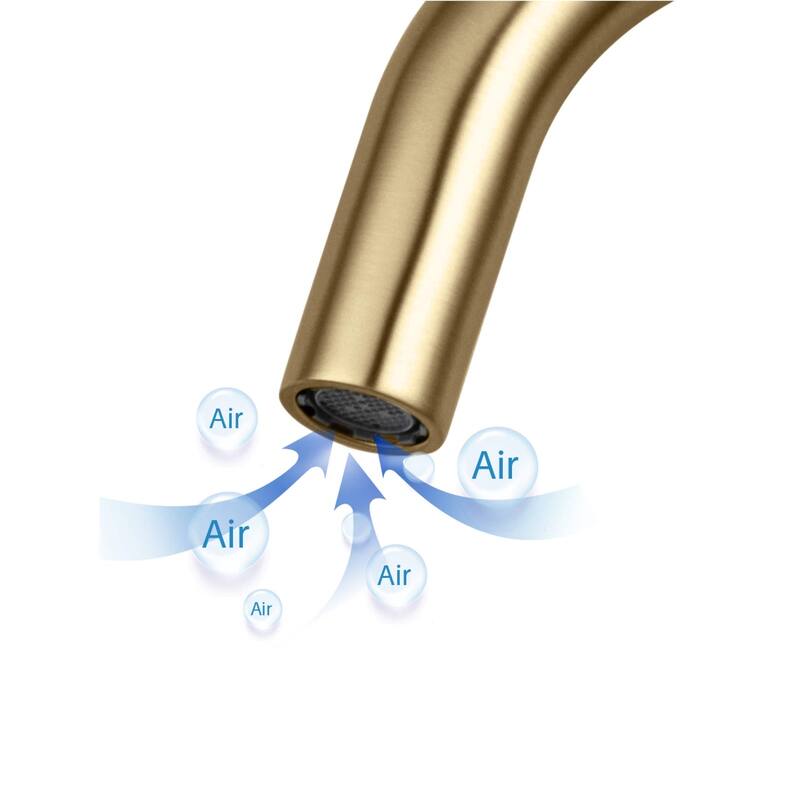 Circular Single Handle High-Arc Bathroom Sink Faucet with Pop Up Drain
