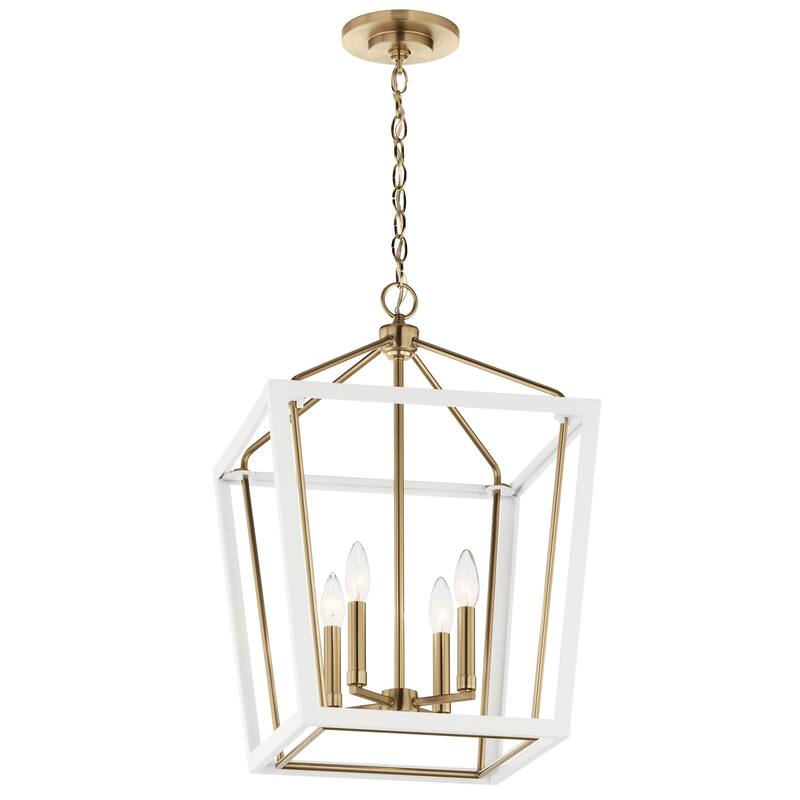 Delvin 24 in. 4-Light Pendant Light with Removable Glass