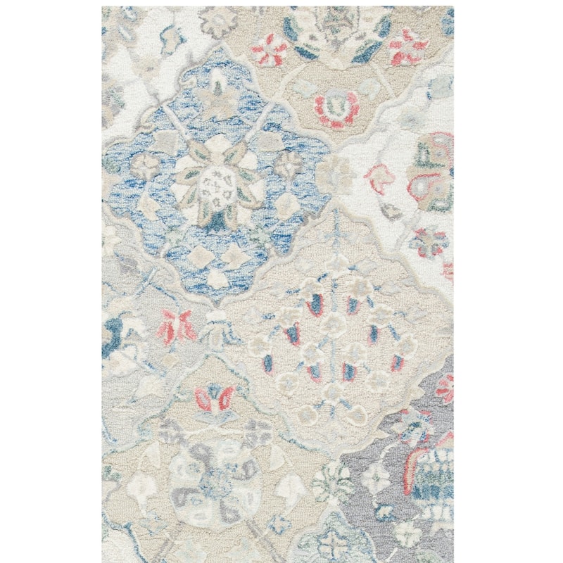 SAFAVIEH Handmade Glamour Printed Floral Wool Rug