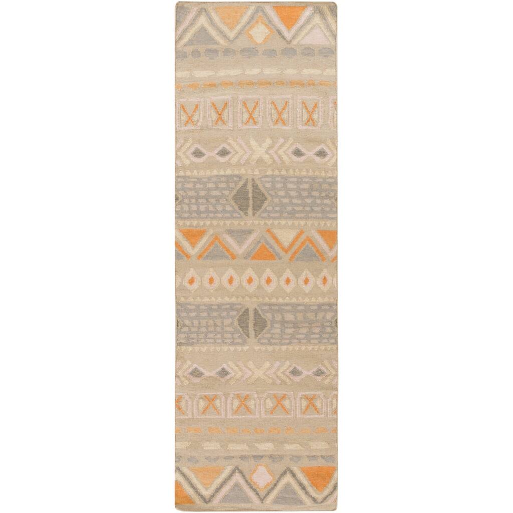 Hand-Woven Stephen Southwestern Wool Area Rug
