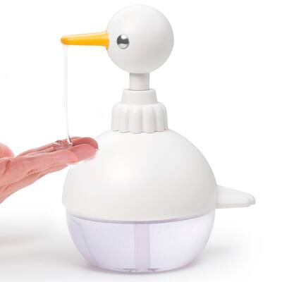 SoapBuds Duck Refillable Soap Pump Dispenser - White - N/A