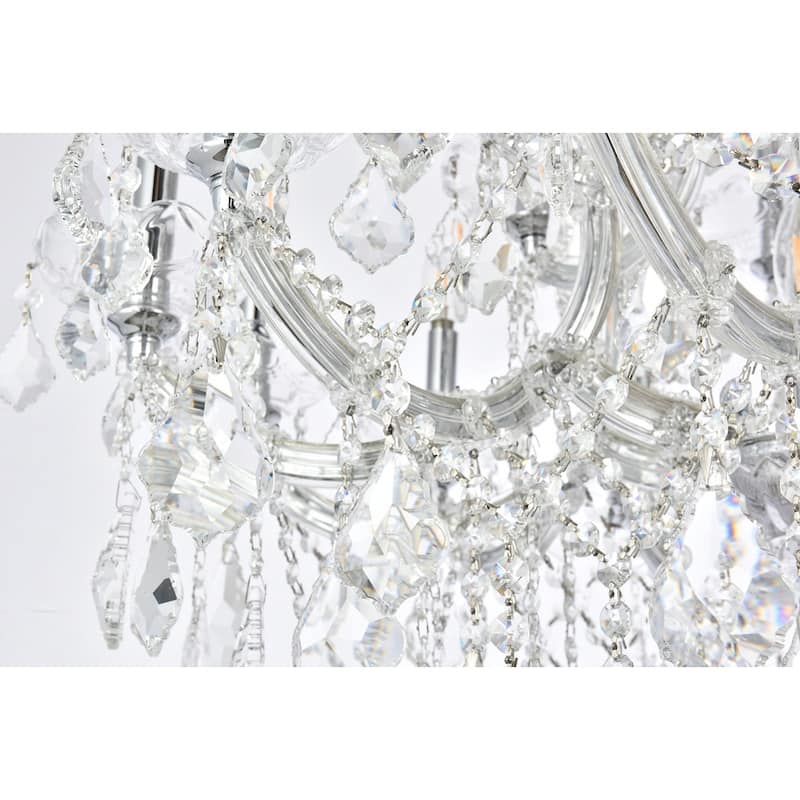 Fleur Illumination Collection Chandelier D:30in H:28in Lt:19 Chrome Finish