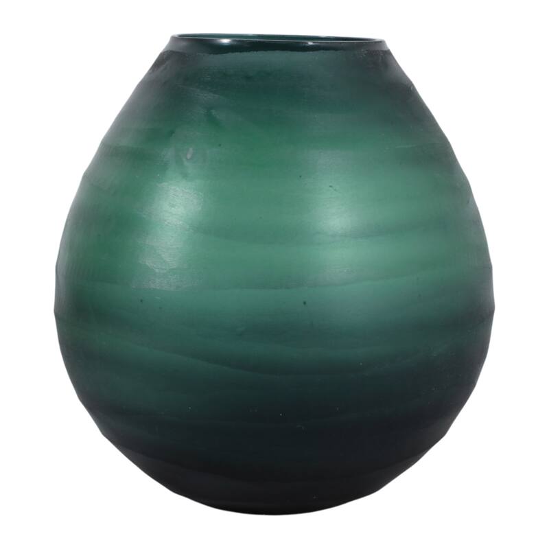 Glass Decorative Vase Modern Sleek Curved Silhouette Minimalist Design