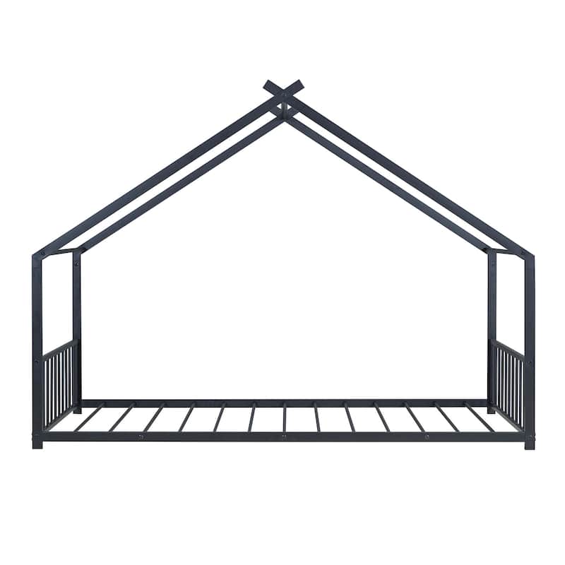 Metal House Bed for Bedroom