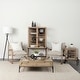 preview thumbnail 25 of 43, Arelius Light Brown Solid Wood w/ Black Iron Base Square Display Coffee Table