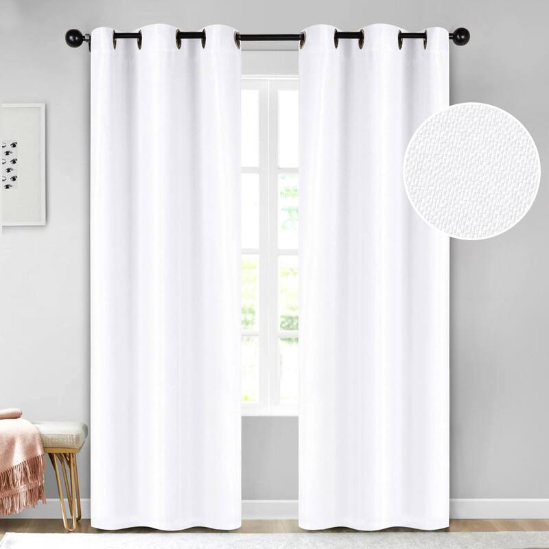 Superior Jaxon Washable Room Darkening Curtains, Set of 2 Panels