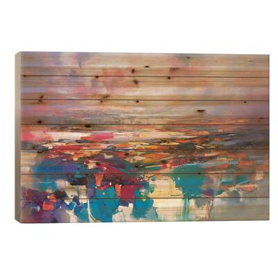 Quantum Gravity Print On Wood by Scott Naismith - Multi-Color