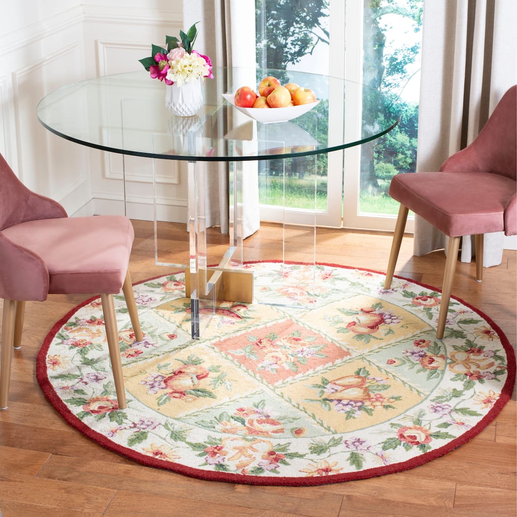 SAFAVIEH Handmade Chelsea Jasmyn French Country Wool Rug